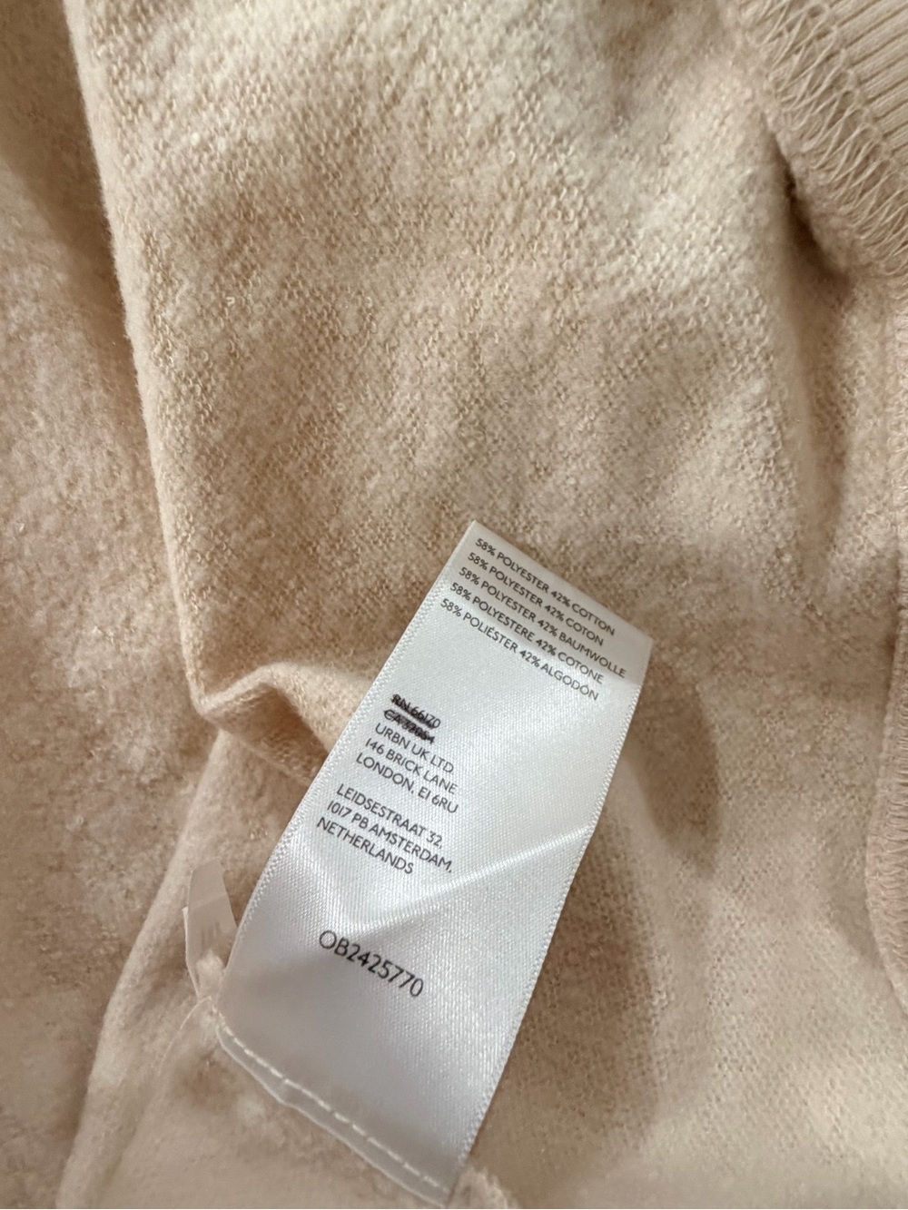 NWOT Maeve Anthropologie Size M Penguin Bow Graphic Sweatshirt Beige Holiday - Picture 9 of 9
